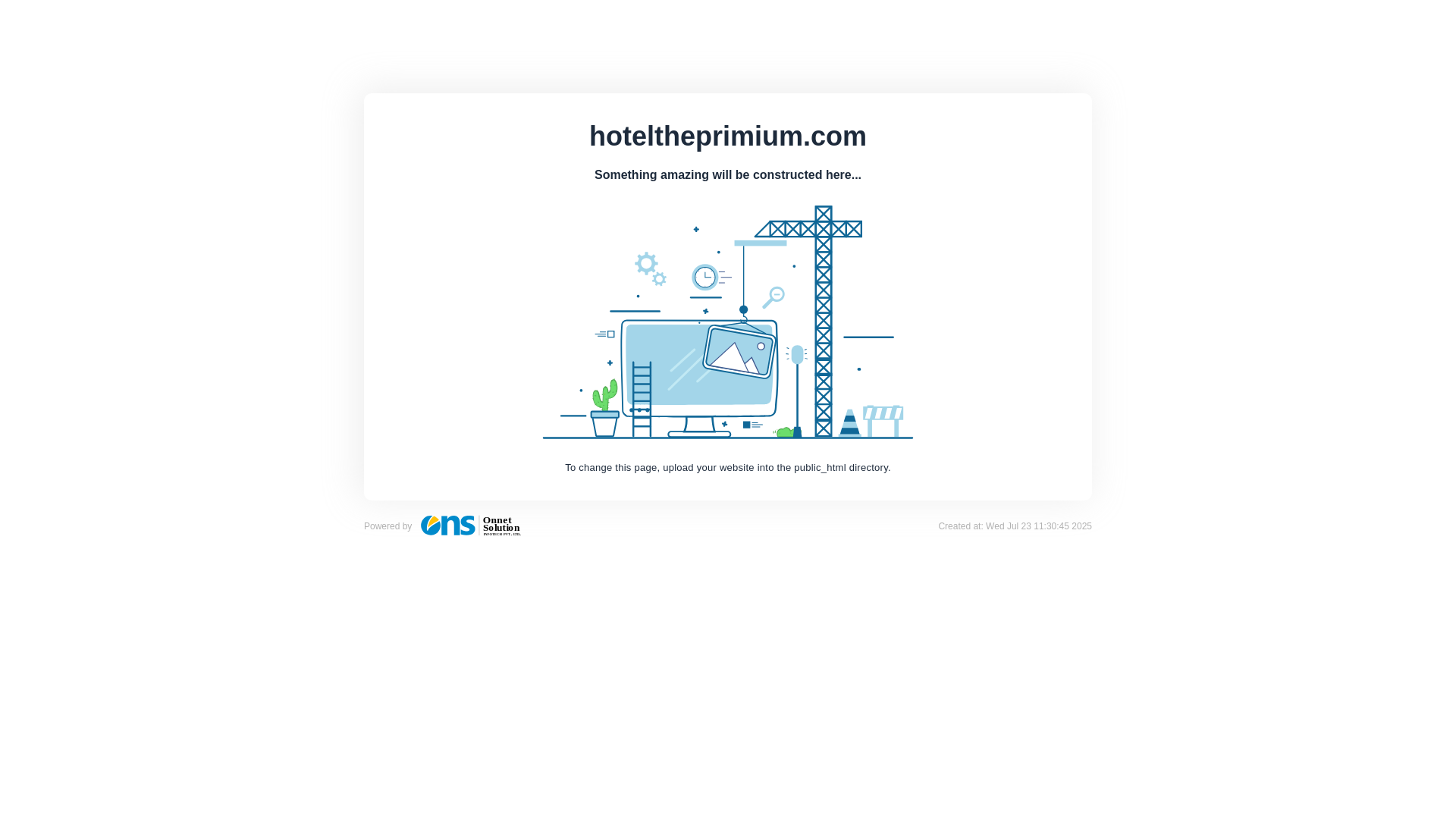 website screenshot of https://hoteltheprimium.com/