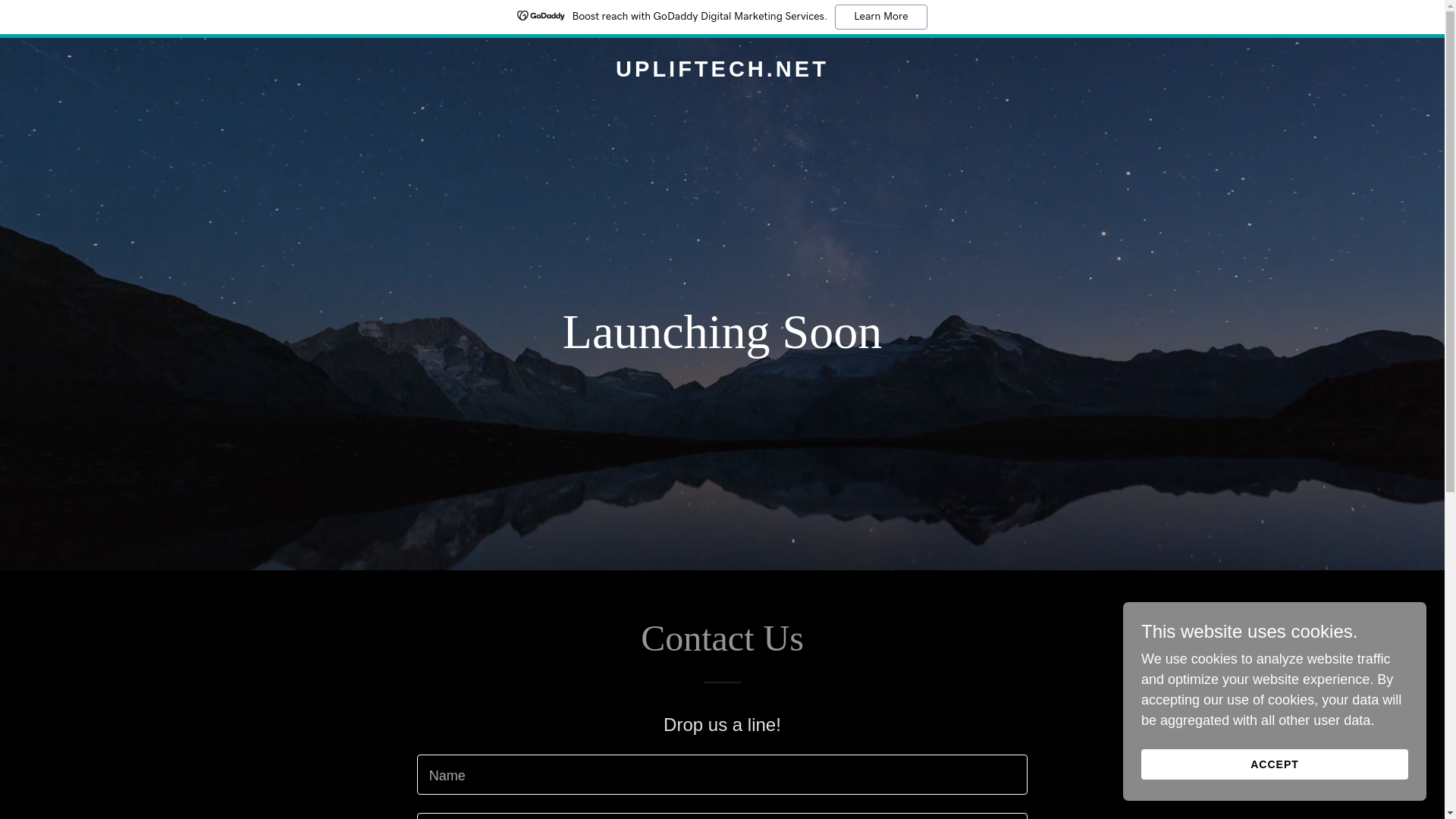 website screenshot of https://upliftech.net/