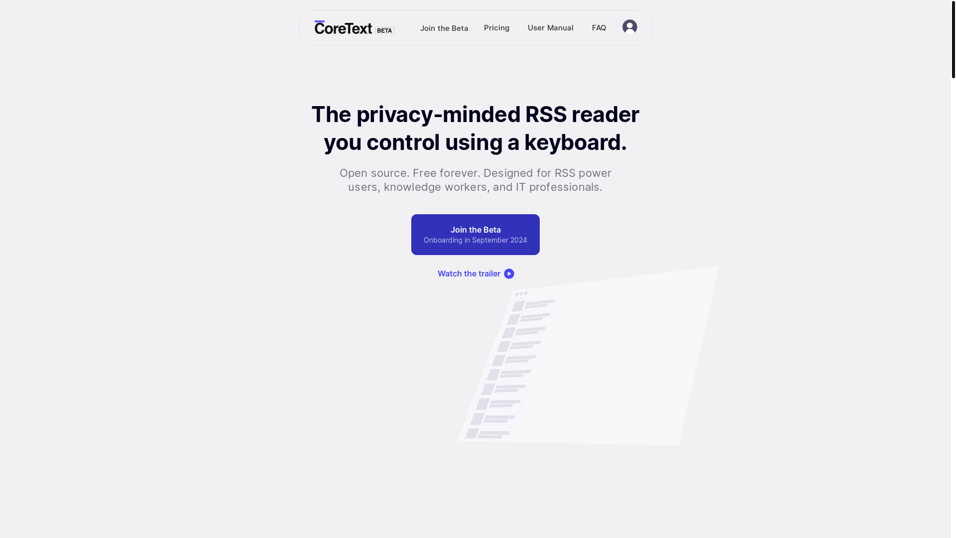website screenshot of https://coretext-desktop.pages.dev/