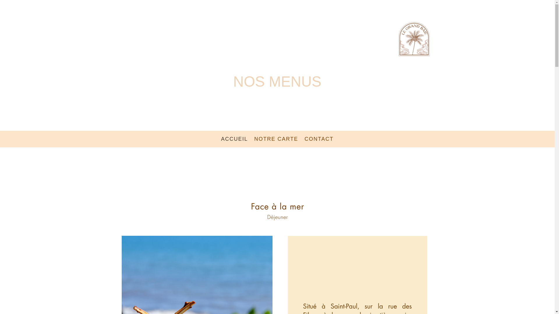 website screenshot of https://legrandbaie.fr/