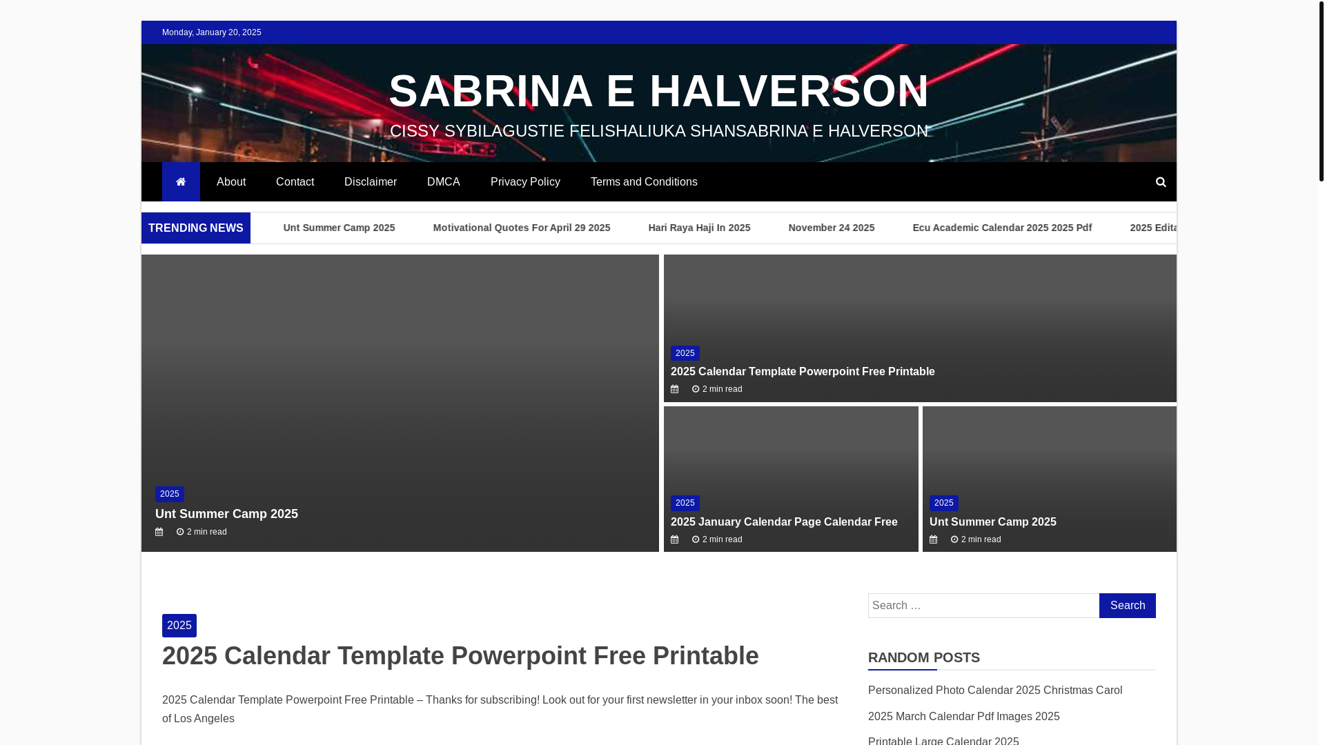 website screenshot of https://sabrinaehalversonr.pages.dev/