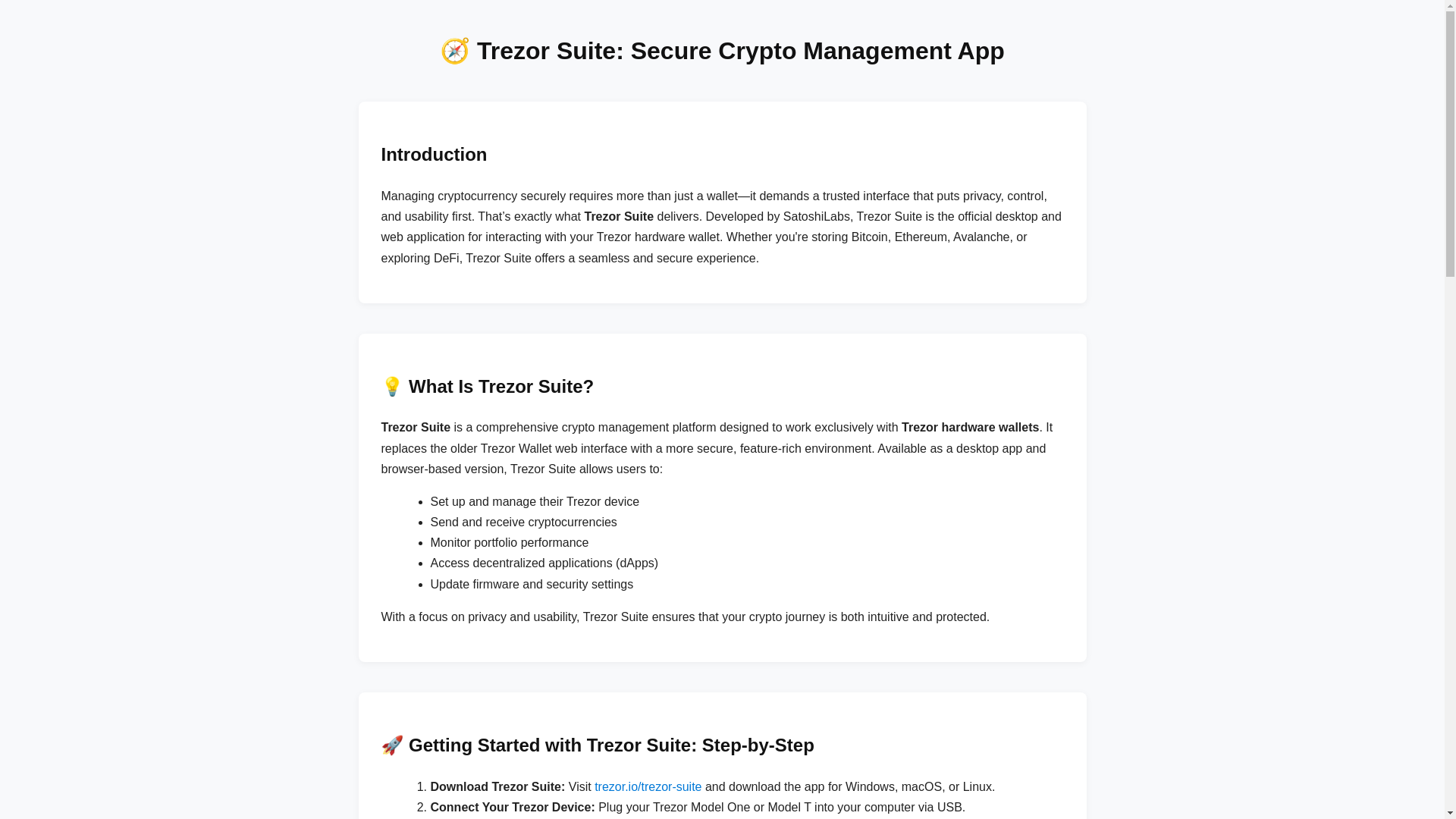 website screenshot of https://inc-trezor-suite.pages.dev/