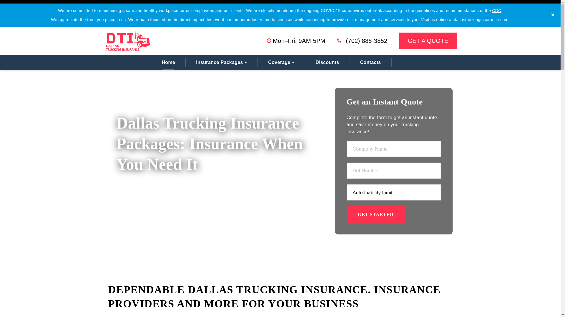 website screenshot of https://dallastruckinginsurance.pages.dev/