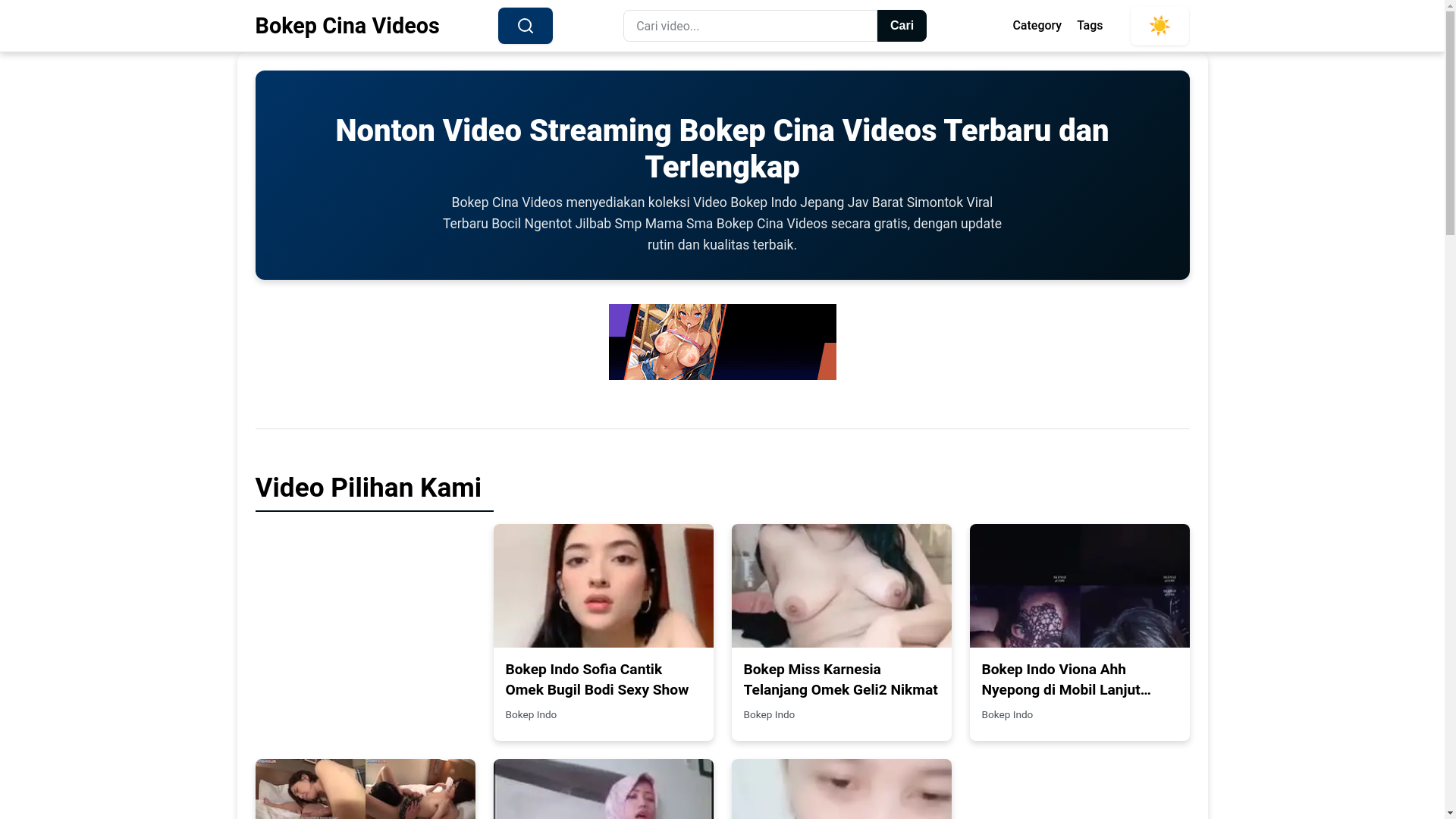 website screenshot of https://bokepcinavideos.pages.dev/
