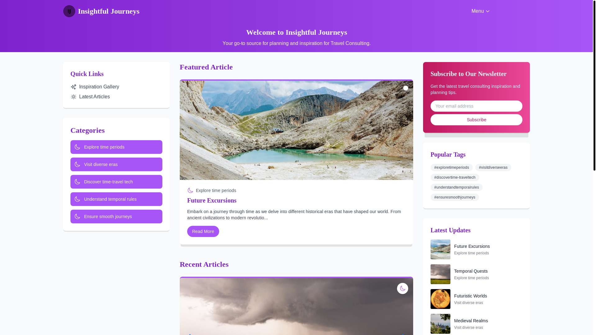 website screenshot of https://travelinsightpartners.xyz/