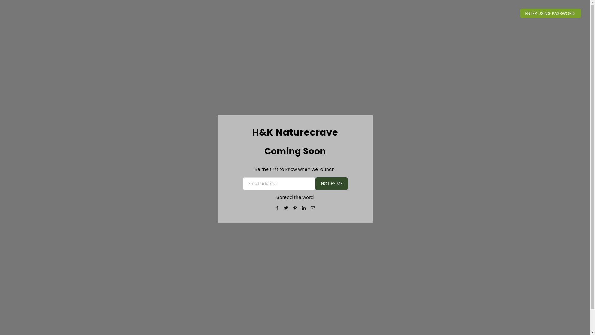 website screenshot of https://hknaturecrave.store/
