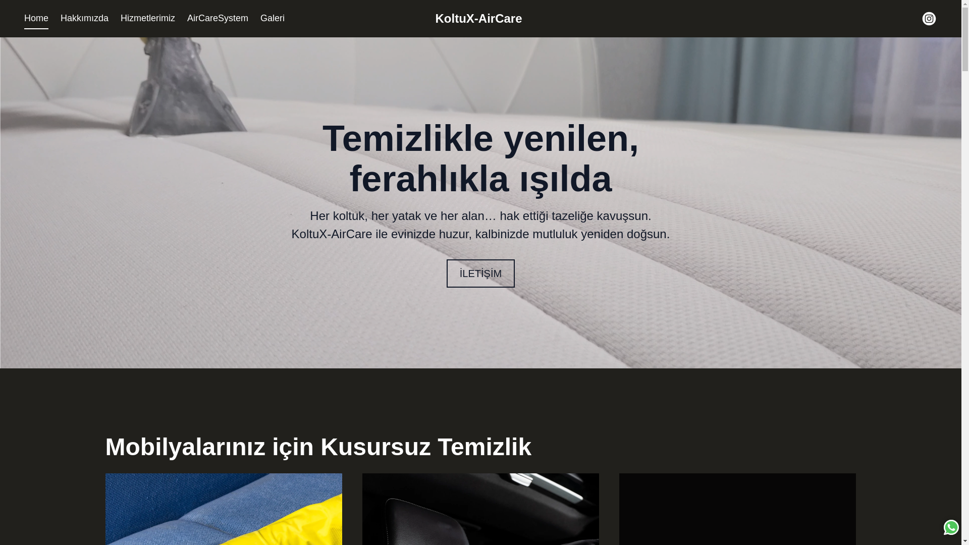 website screenshot of https://koltuxaircare.com/