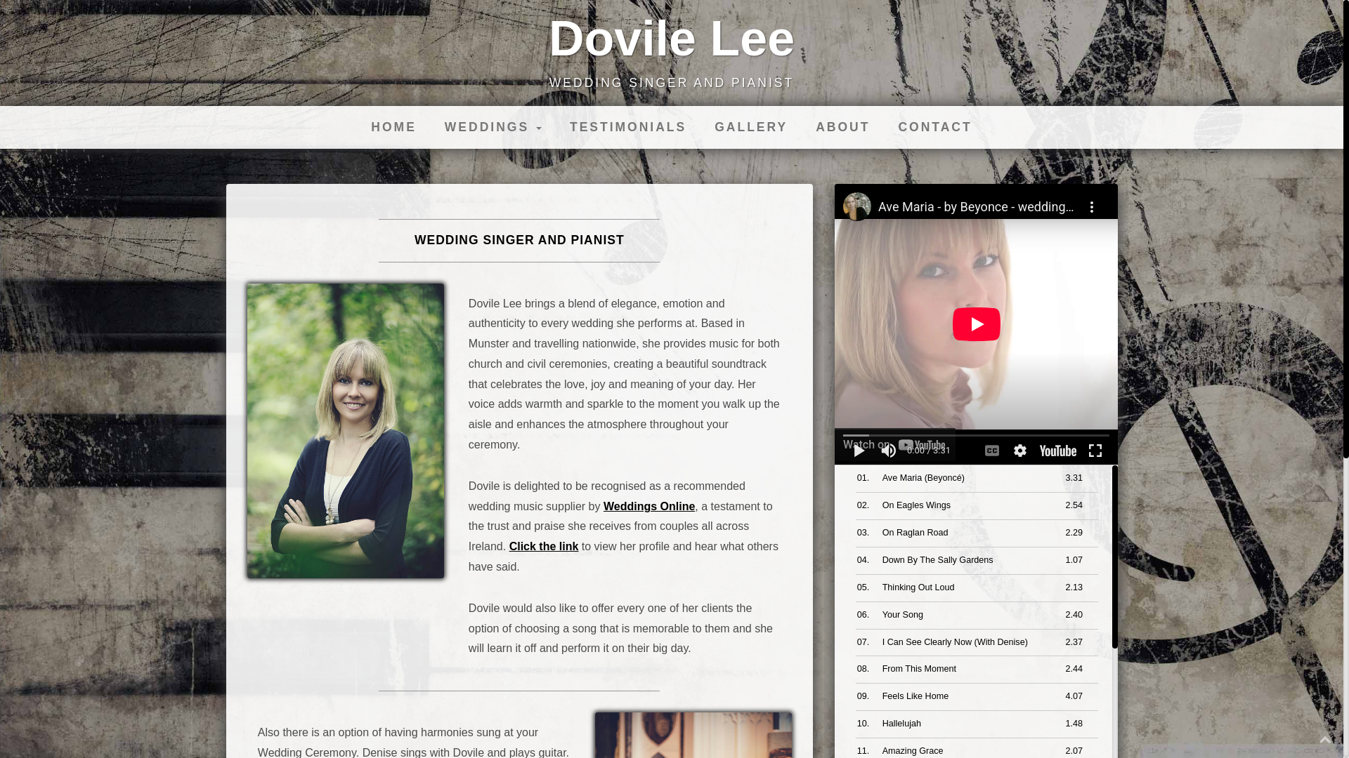 website screenshot of https://dovilelee.pages.dev/