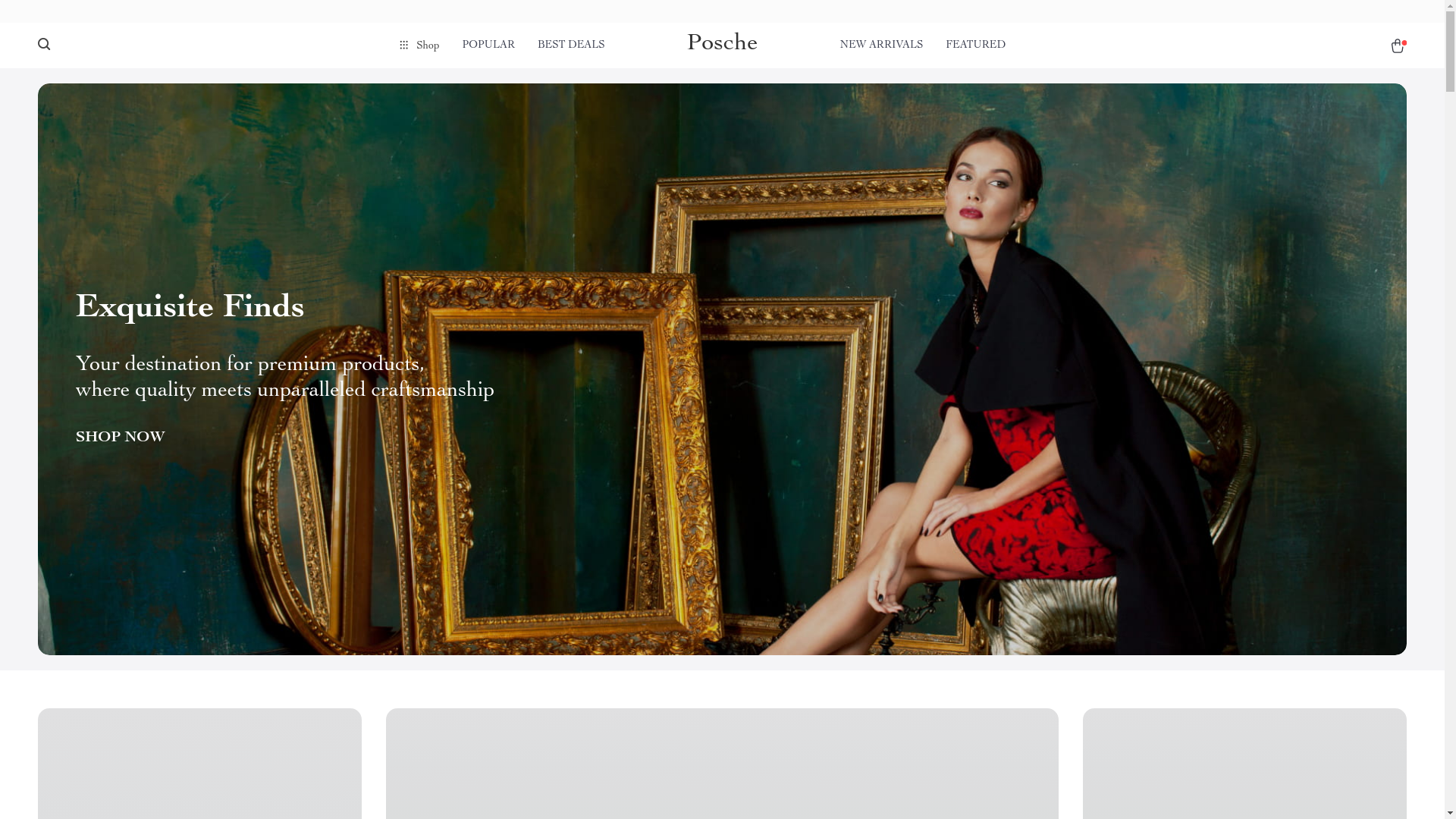 website screenshot of https://posche.co/