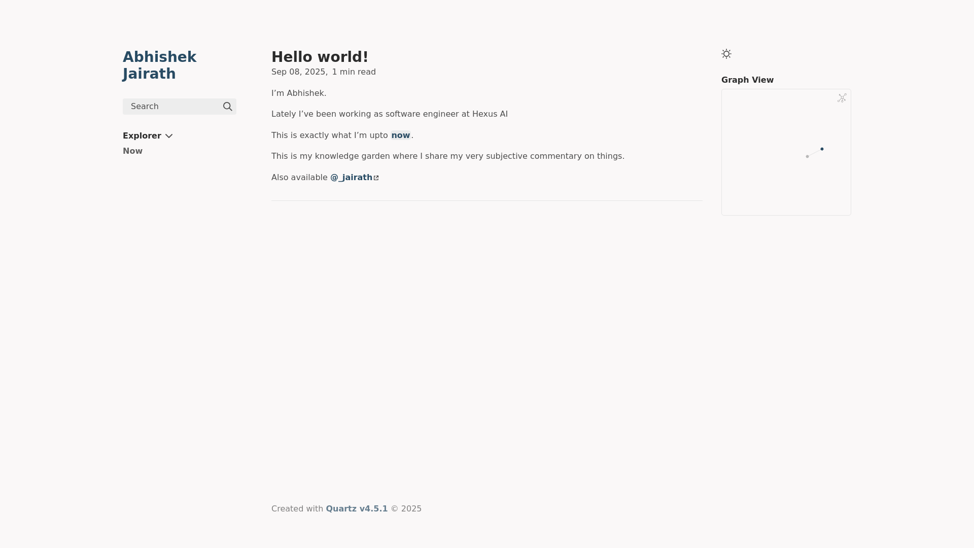 website screenshot of https://jairath-dev.pages.dev/
