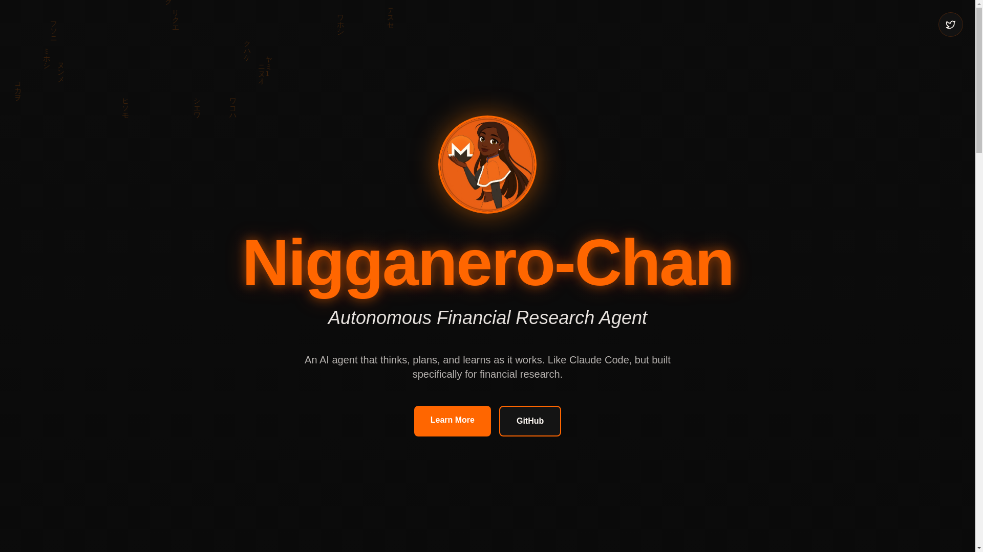 website screenshot of https://nigganero.com/