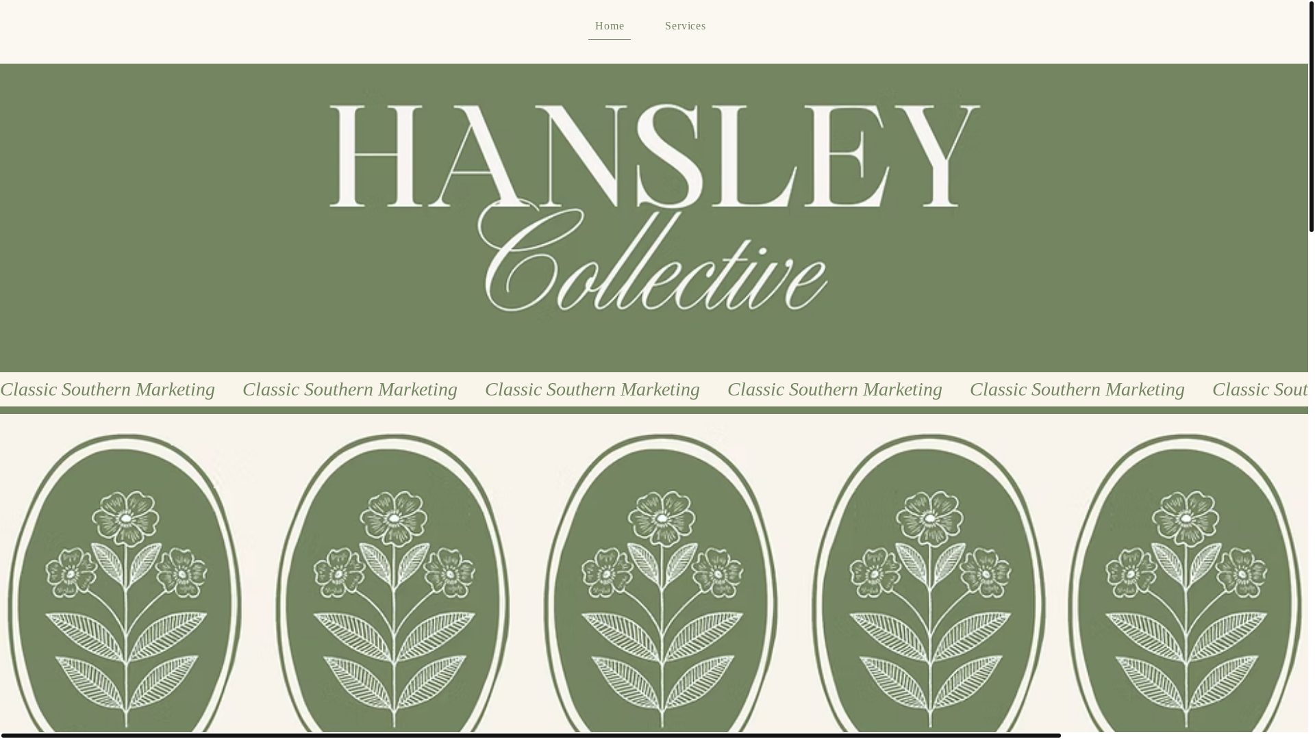 website screenshot of https://hansleycollective.com/
