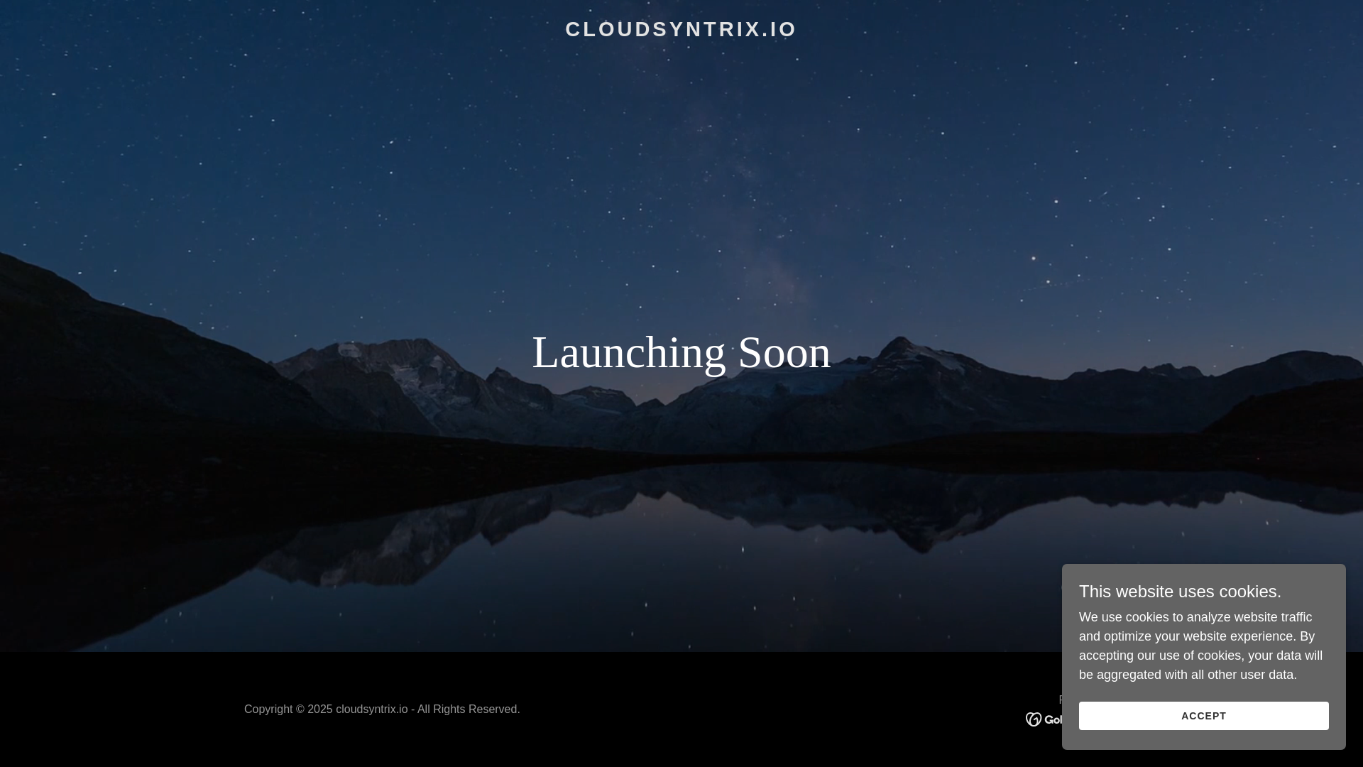 website screenshot of https://cloudsyntrix.io/