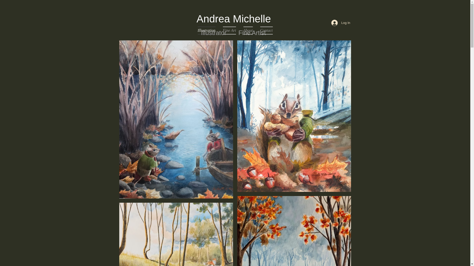 website screenshot of https://andreamichelleartist.com/