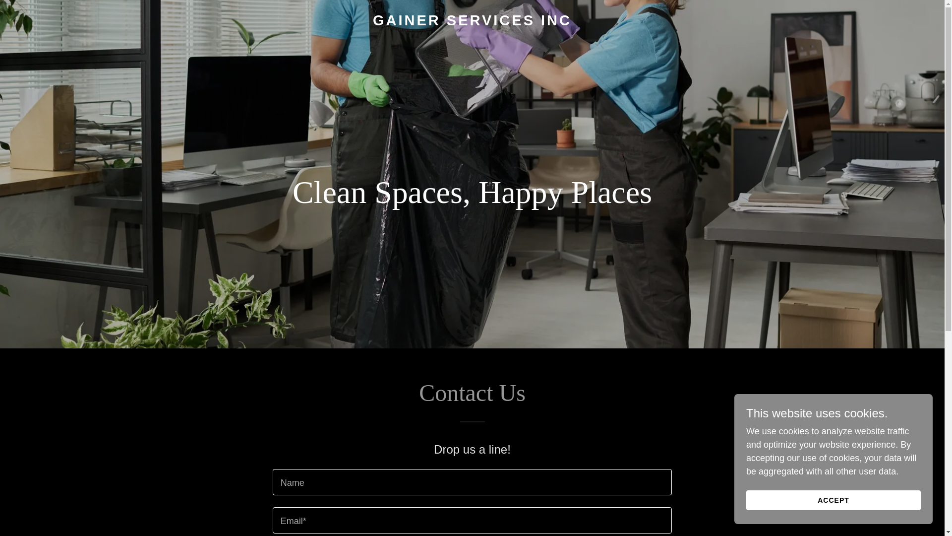 website screenshot of https://gainerservces.com/