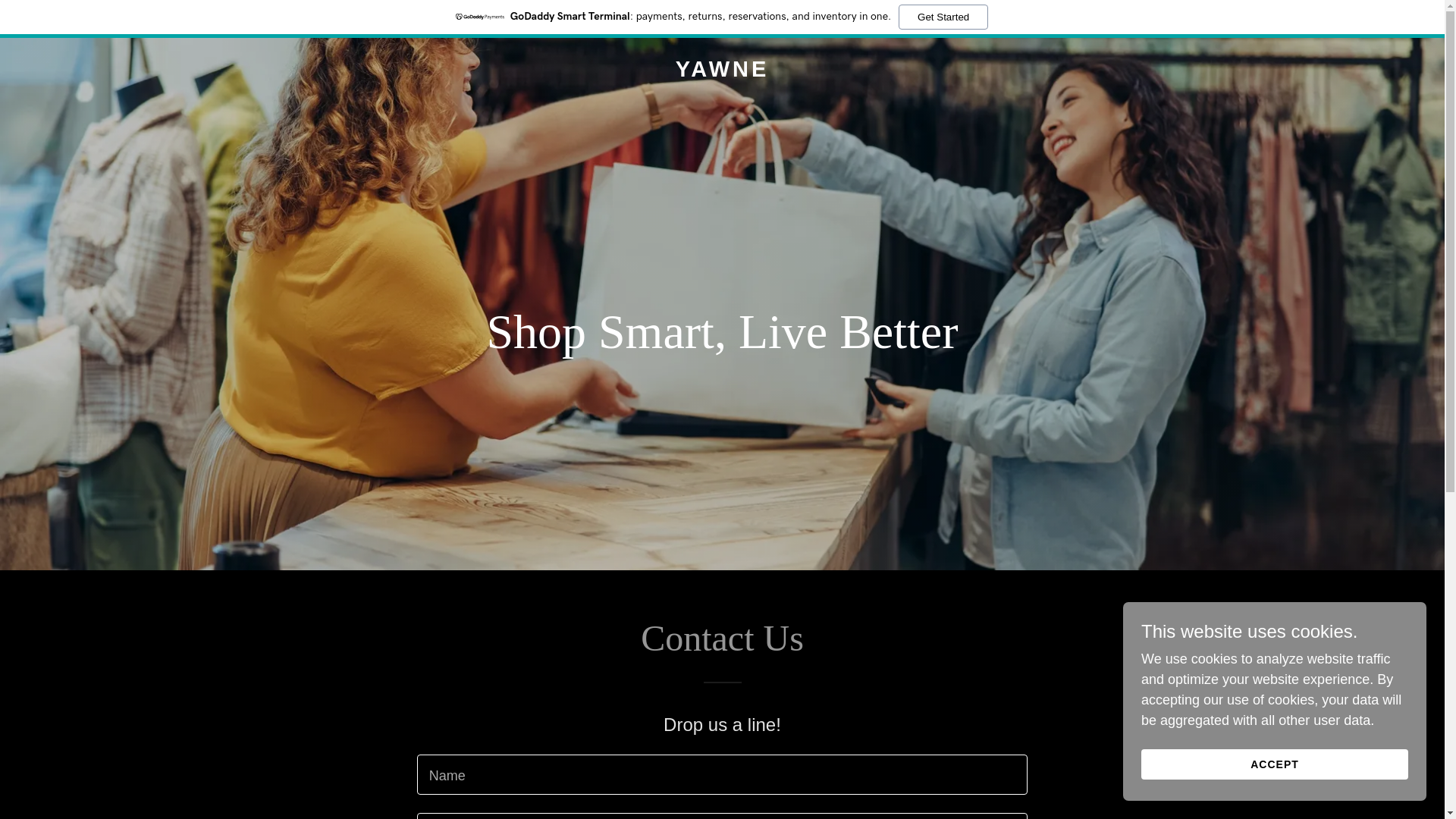 website screenshot of https://yawne.com.au/