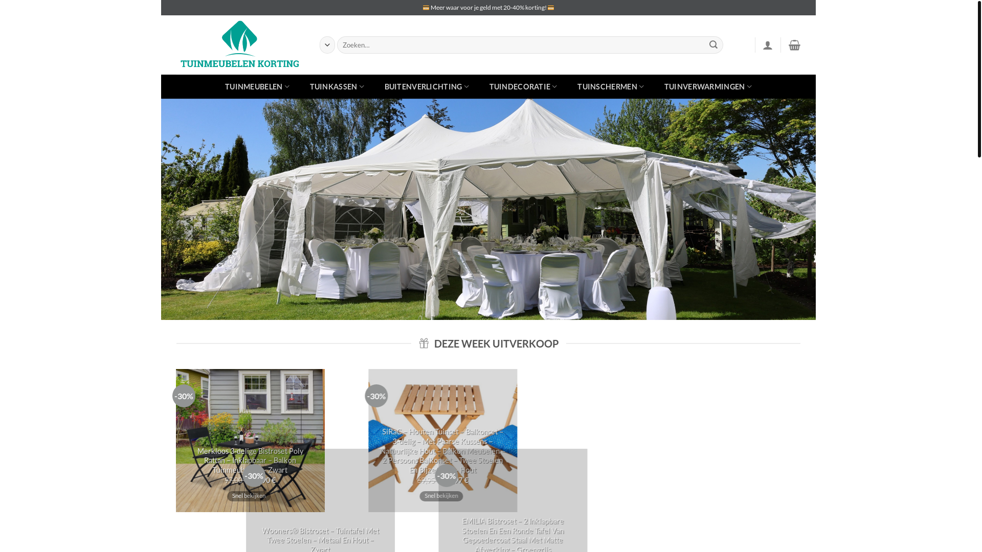 website screenshot of https://tuinhuisverkoop.com/