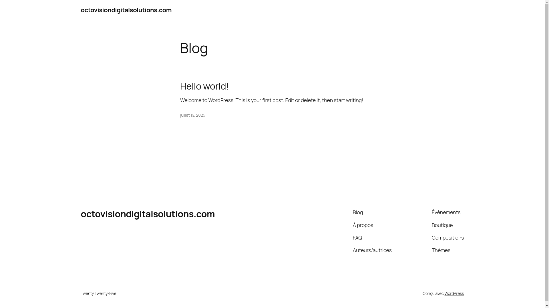 website screenshot of https://octovisiondigitalsolutions.com/