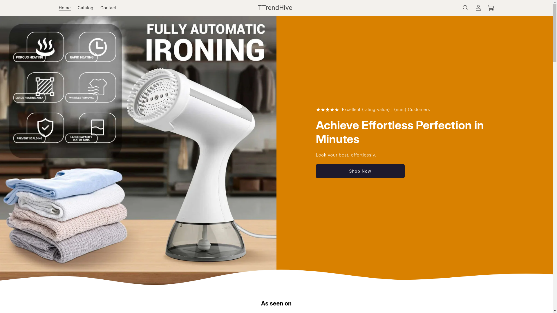 website screenshot of https://ttrendhive.shop/
