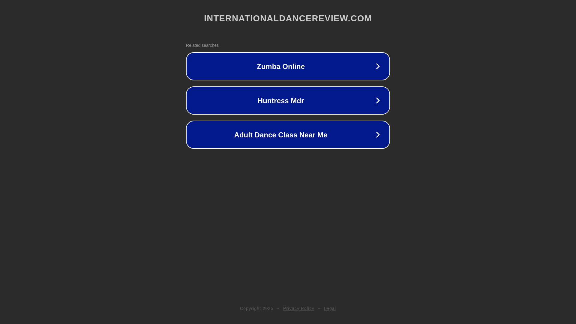 website screenshot of https://internationaldancereview.com/