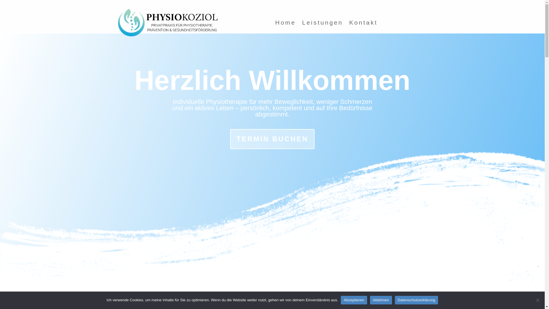 website screenshot of https://physio-koziol.com/