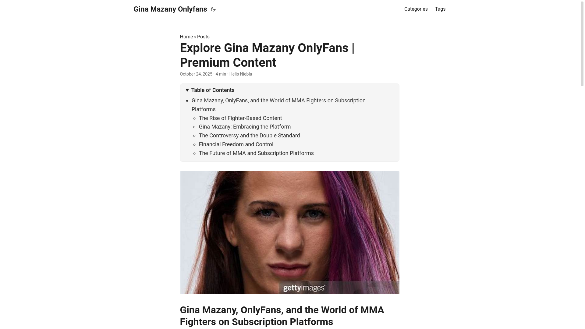 website screenshot of https://gina-mazany-onlyfans.pages.dev/