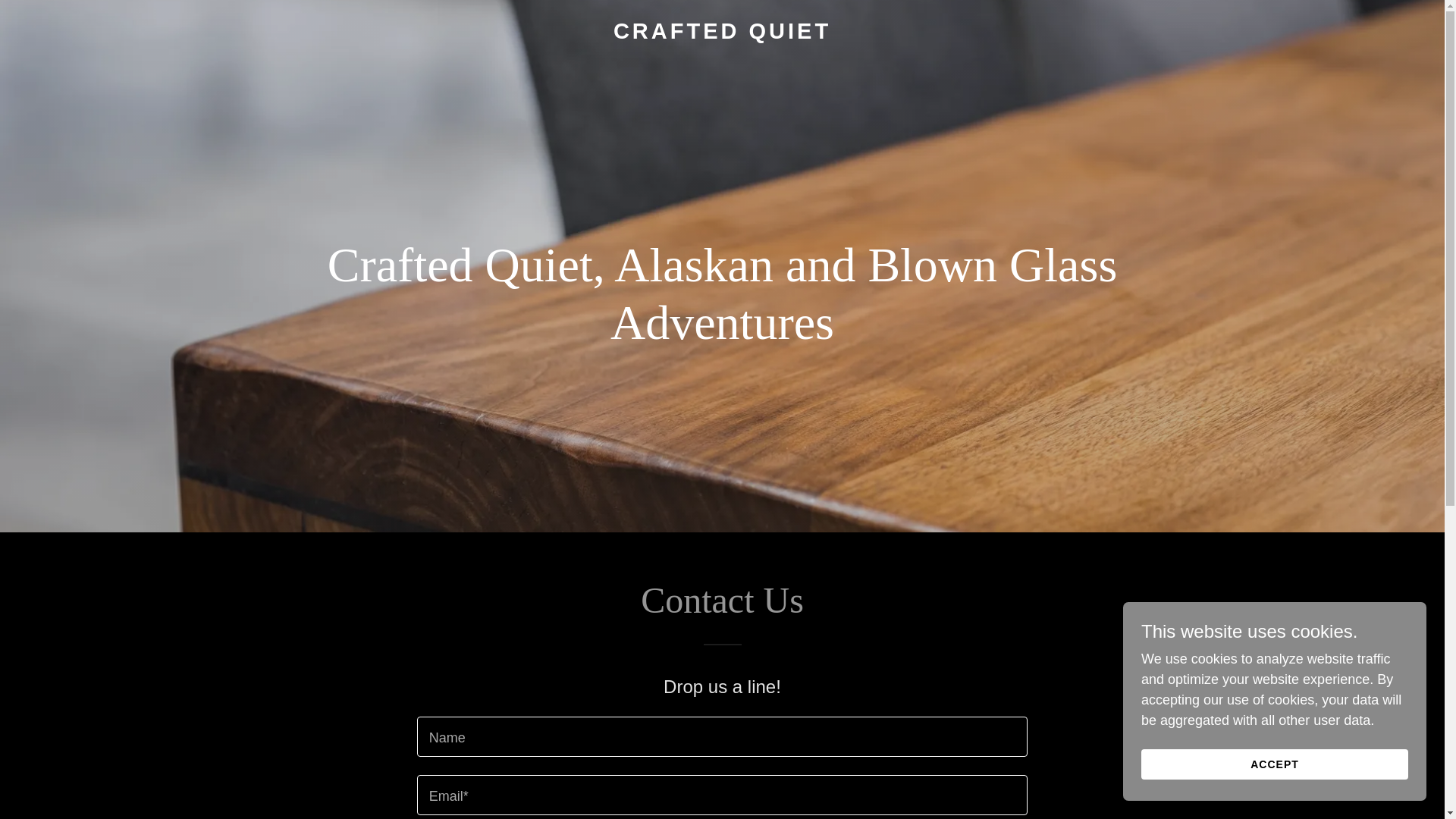 website screenshot of https://craftedquiet.com/