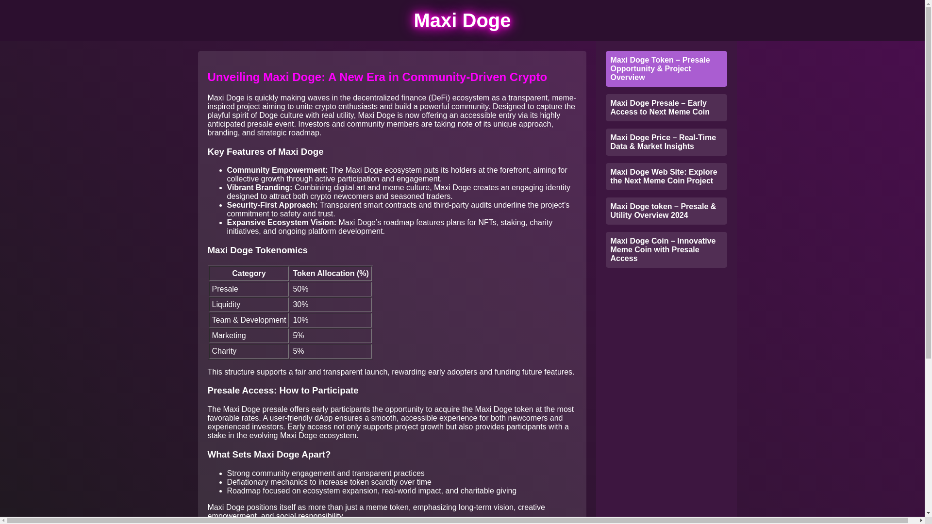 website screenshot of https://en-maxidoge-comos2.pages.dev/