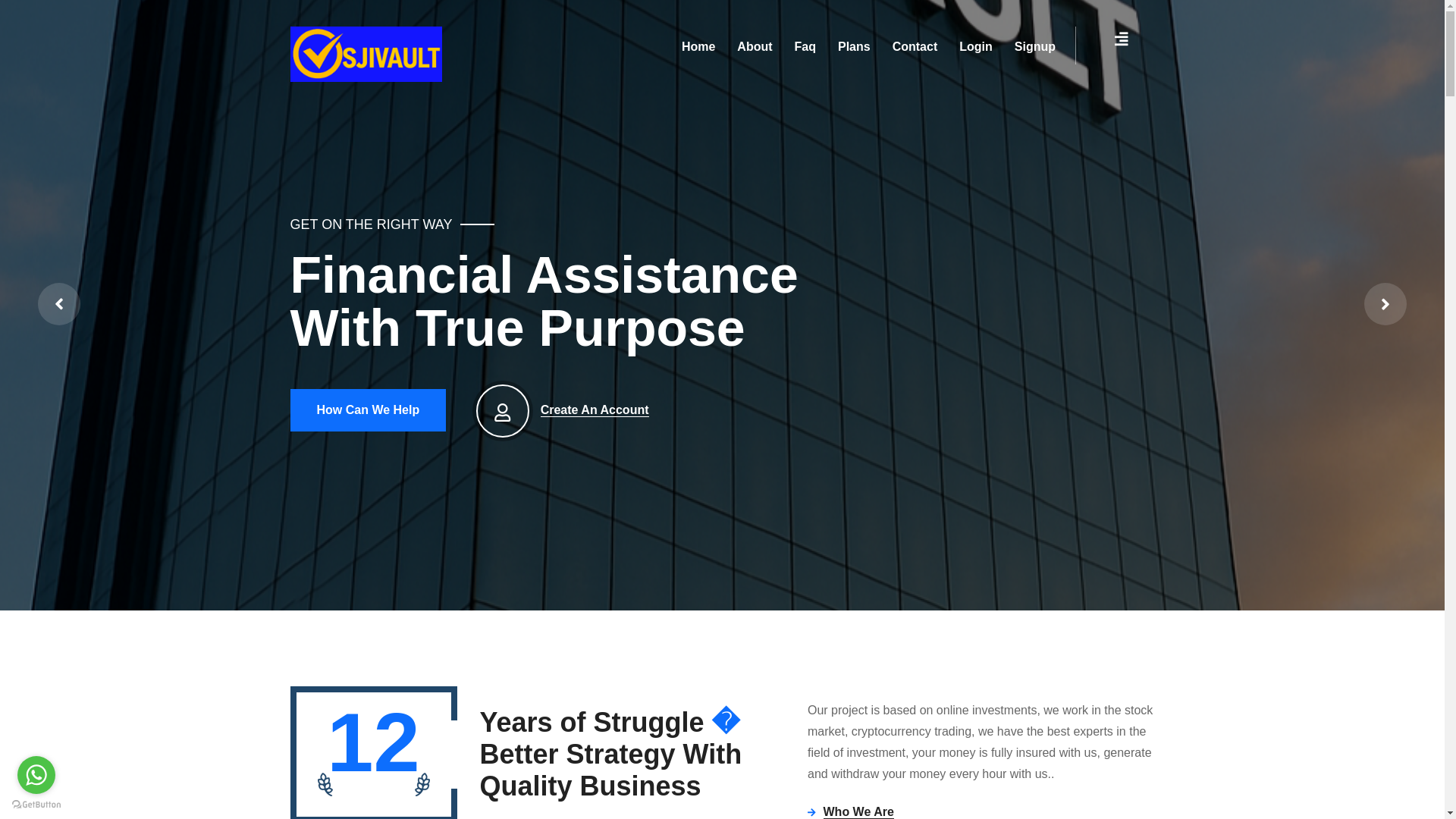 website screenshot of https://sjivault.com/
