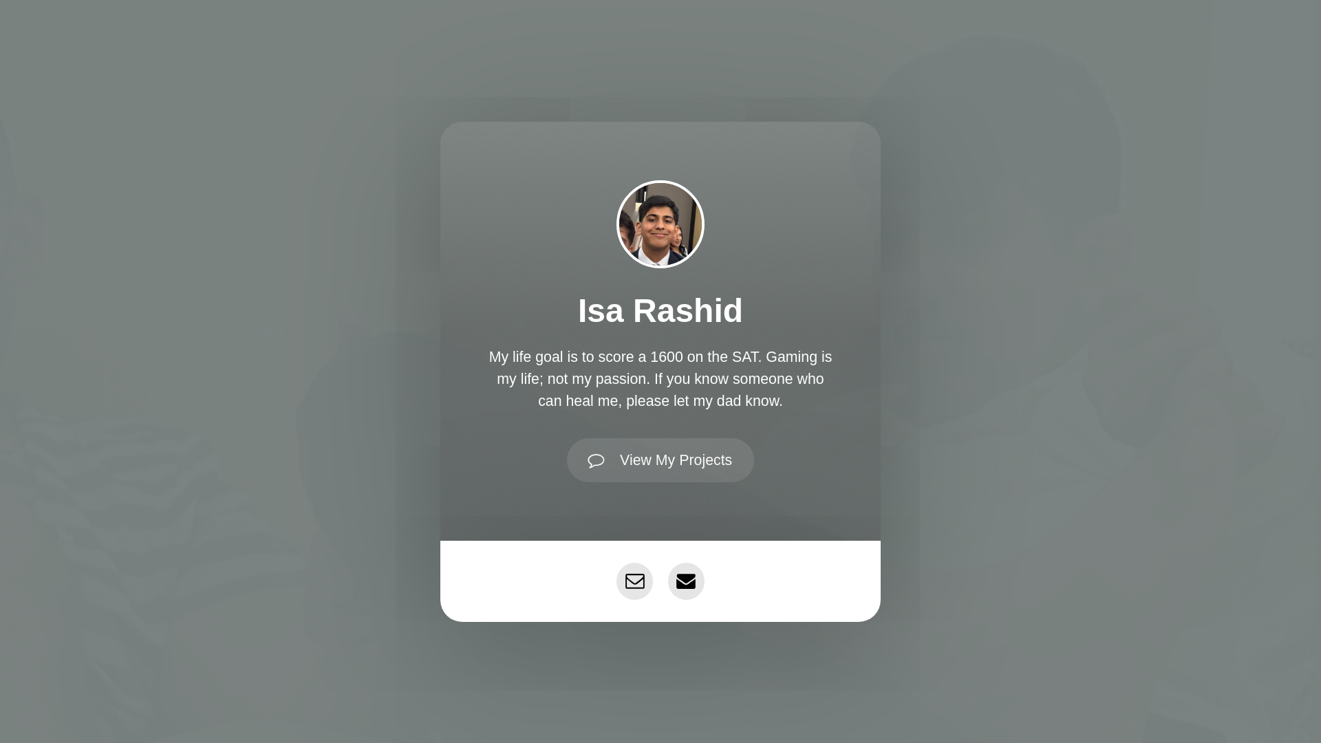 website screenshot of https://isarashid.com/