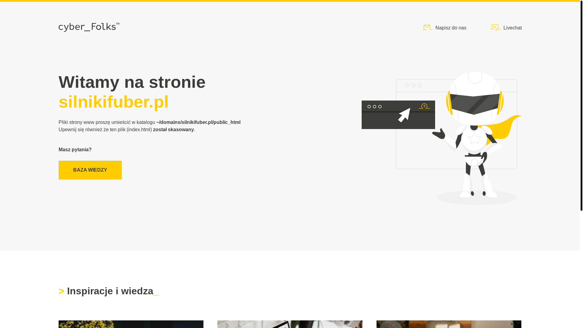 website screenshot of https://silnikifuber.pl/