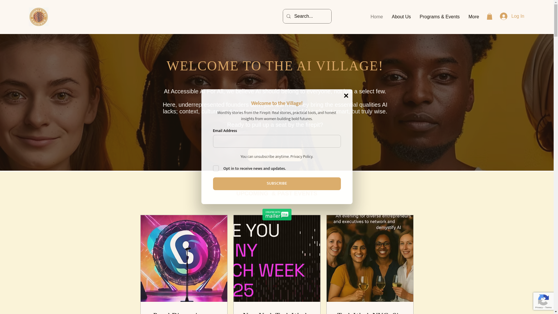 website screenshot of https://accessibleaiforall.com/