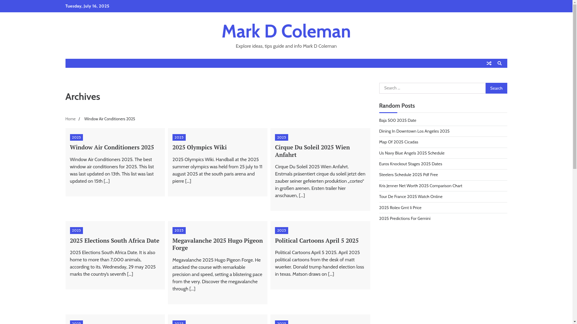 website screenshot of https://markdcolemanl.pages.dev/
