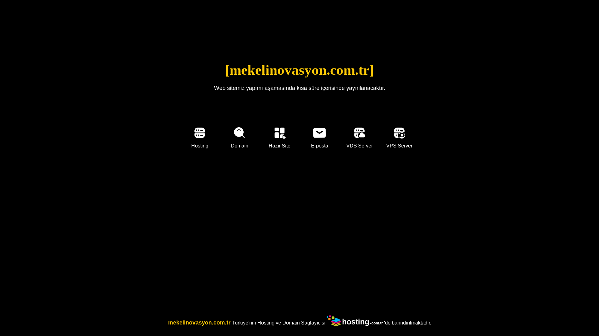 website screenshot of https://mekelinovasyon.com.tr/