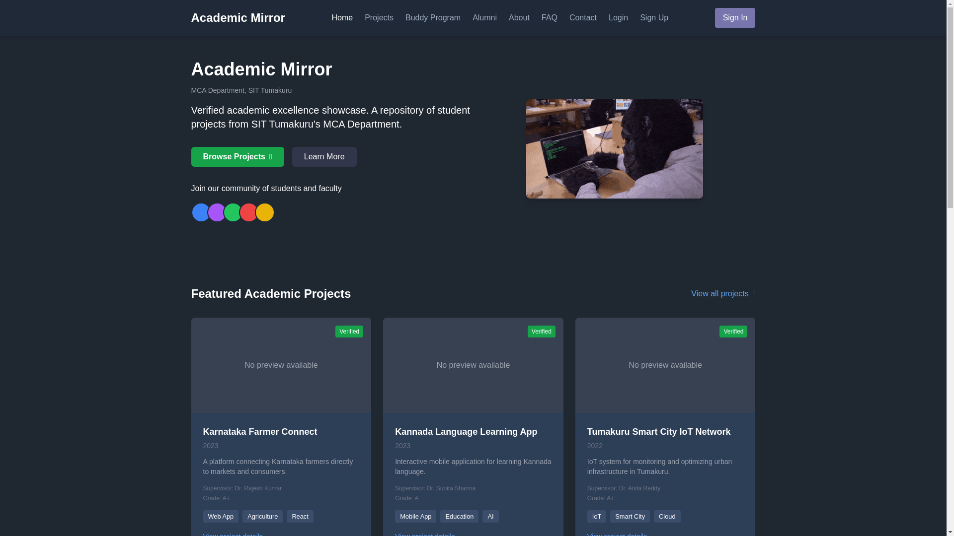 website screenshot of https://academics-mirror.pages.dev/