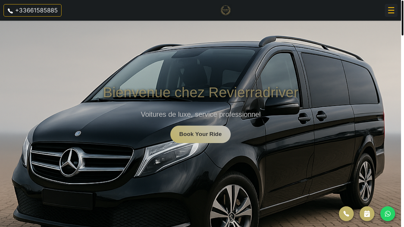 website screenshot of https://revierradriver.com/