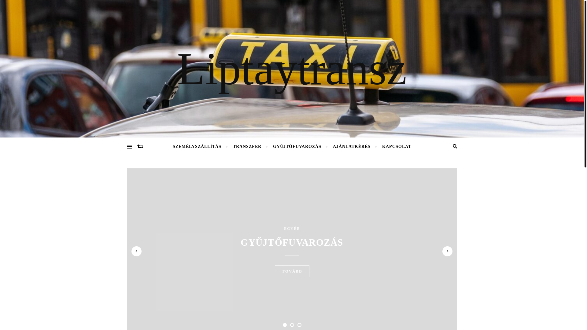 website screenshot of https://liptaytransz.hu/