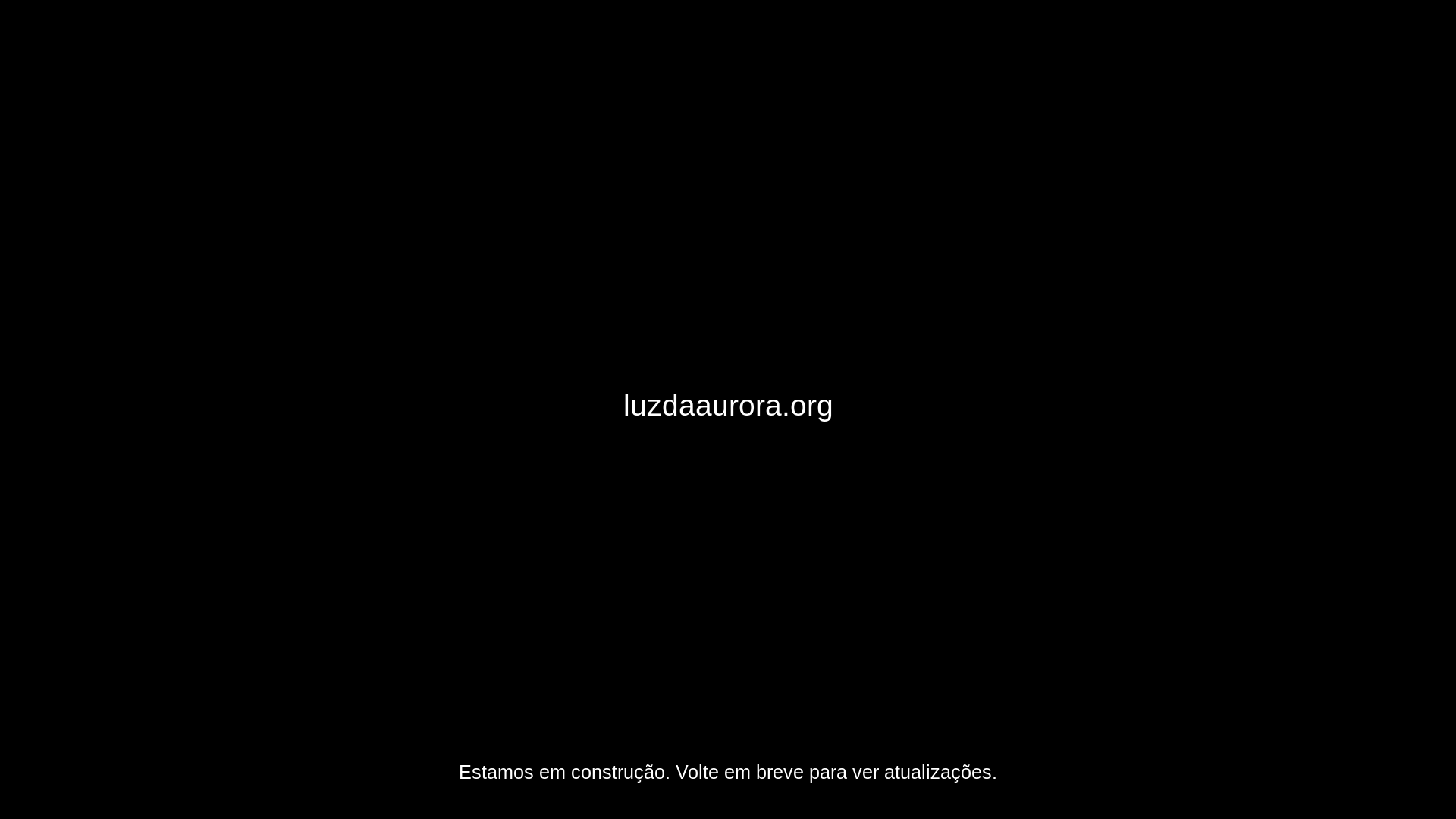 website screenshot of https://luzdaaurora.org/
