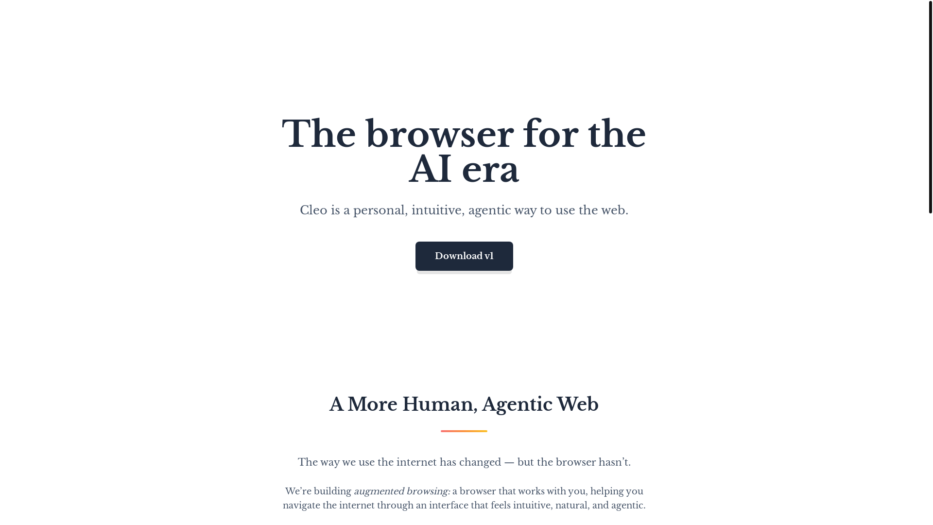 website screenshot of https://cleobrowser.com/