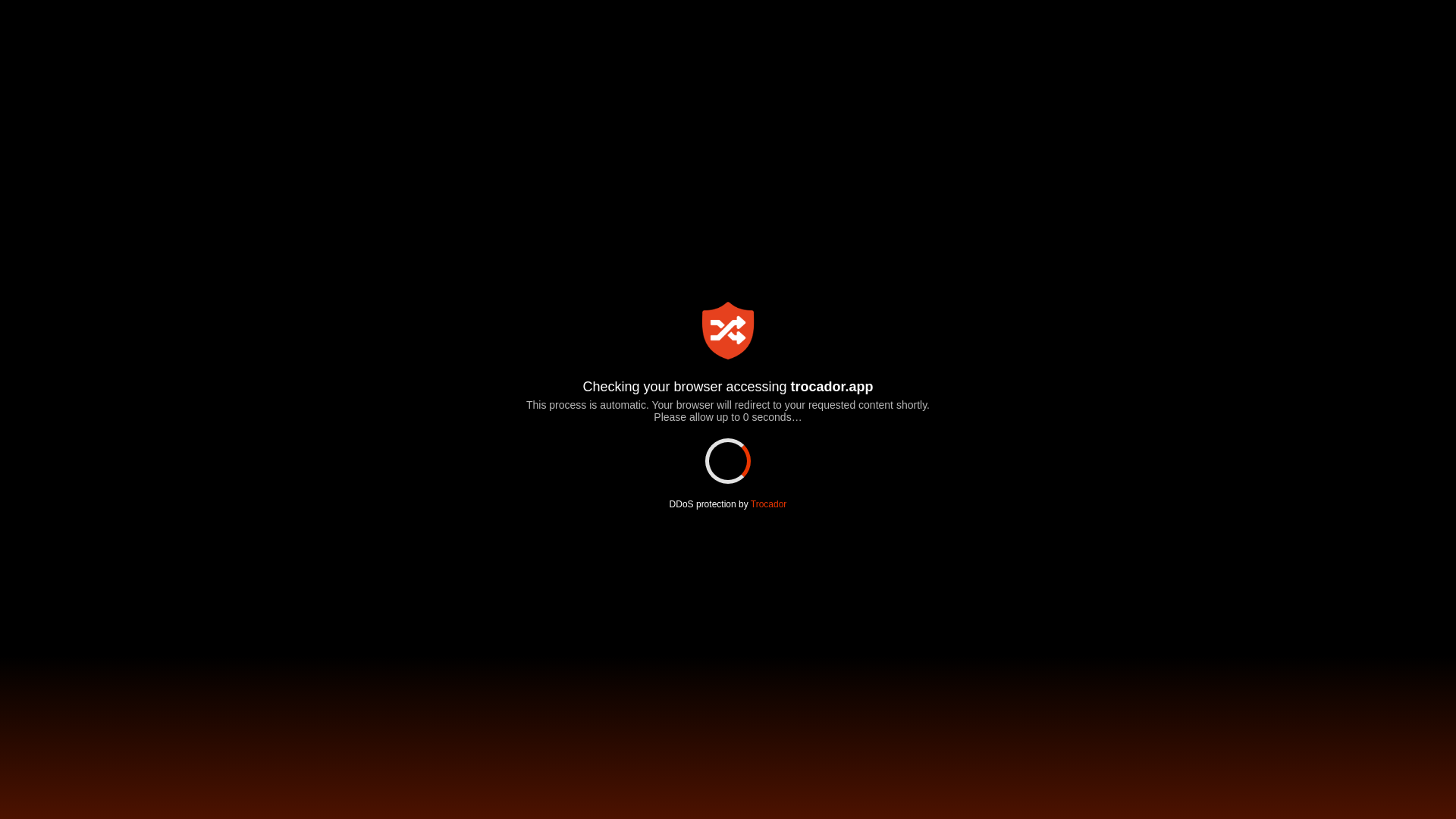 website screenshot of https://trrocador.app/