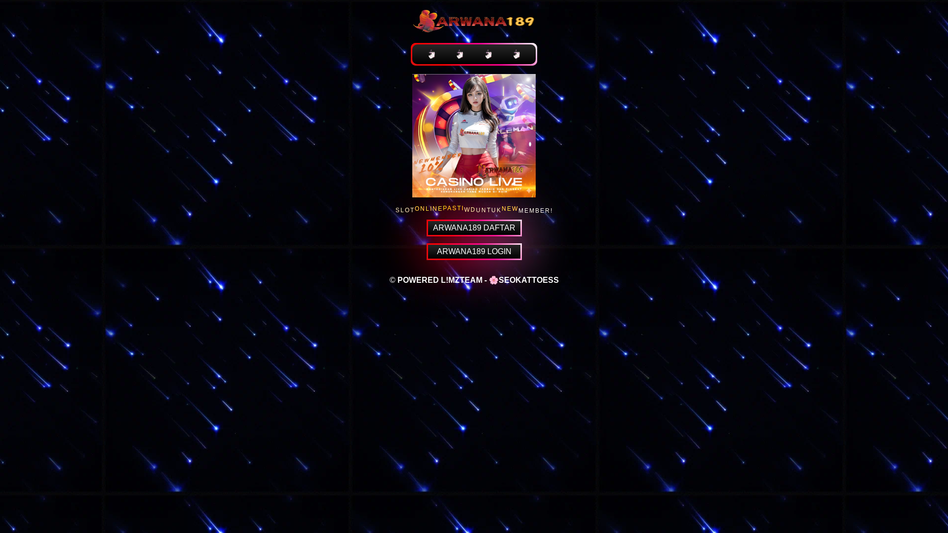 website screenshot of https://posteli-arwana189.pages.dev/