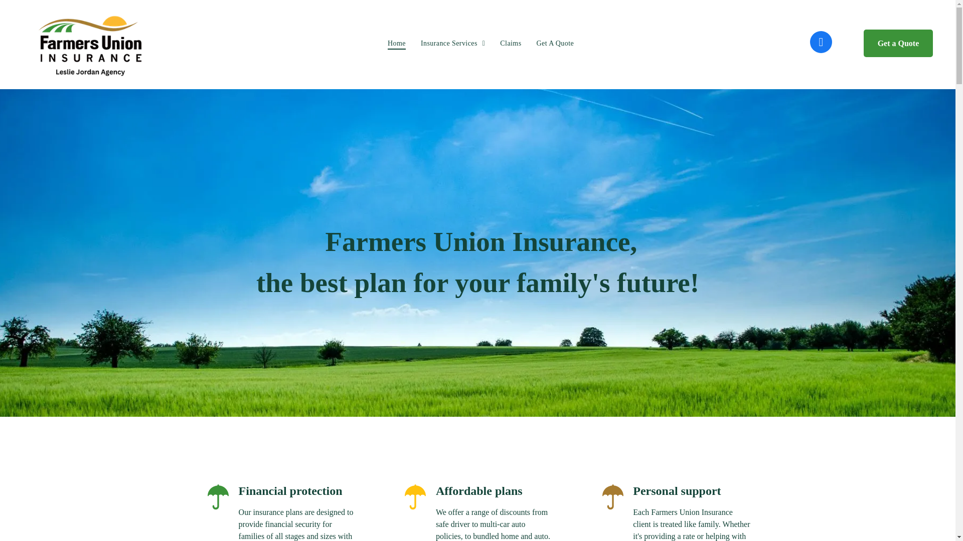 website screenshot of https://lesliejordanagency.com/