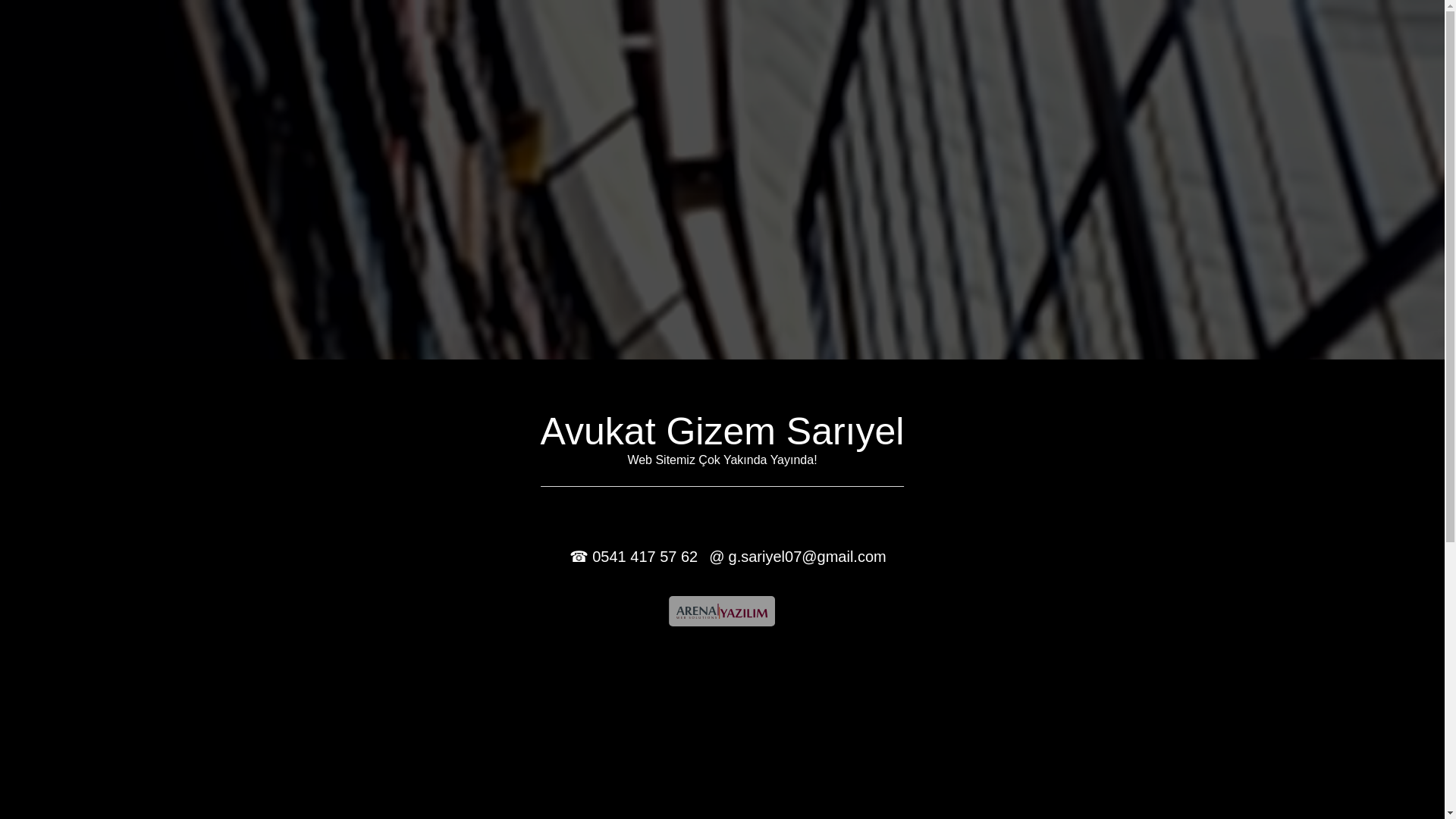 website screenshot of https://gizemsariyel.av.tr/