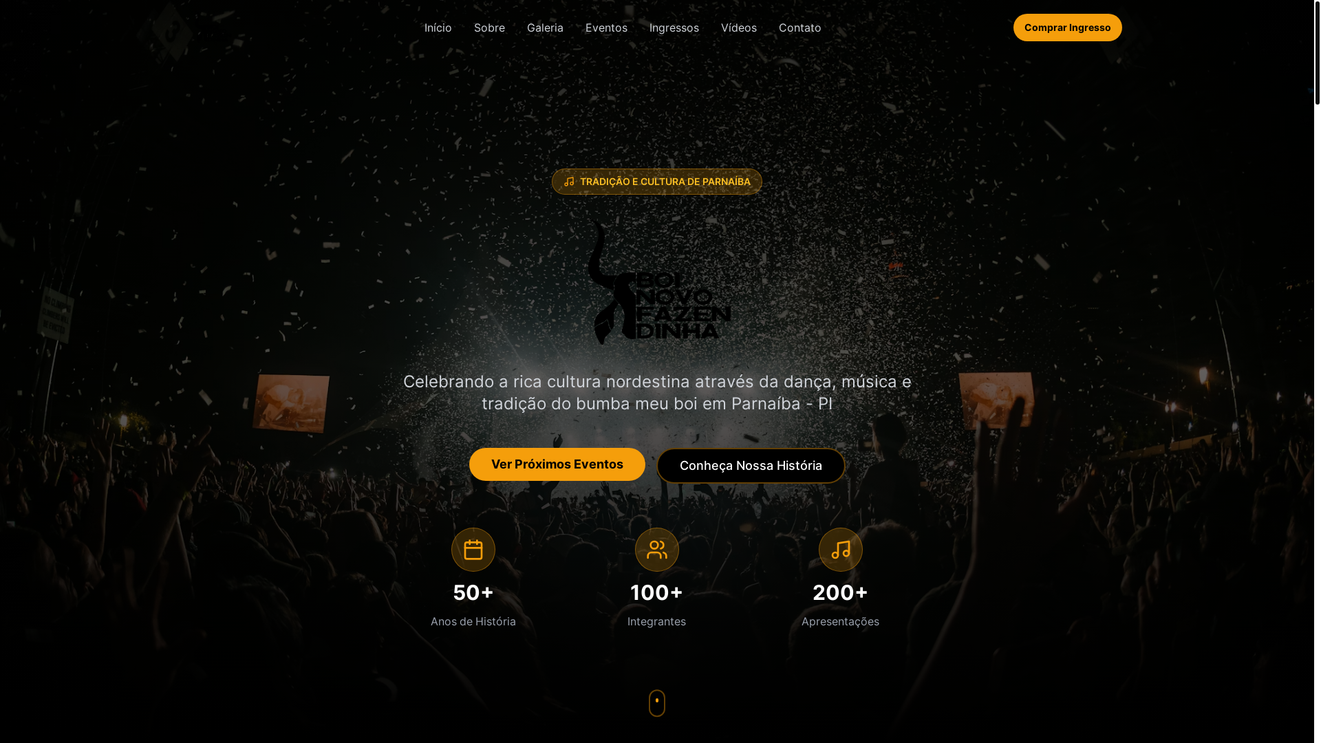 website screenshot of https://boinovofazendinha.com.br/