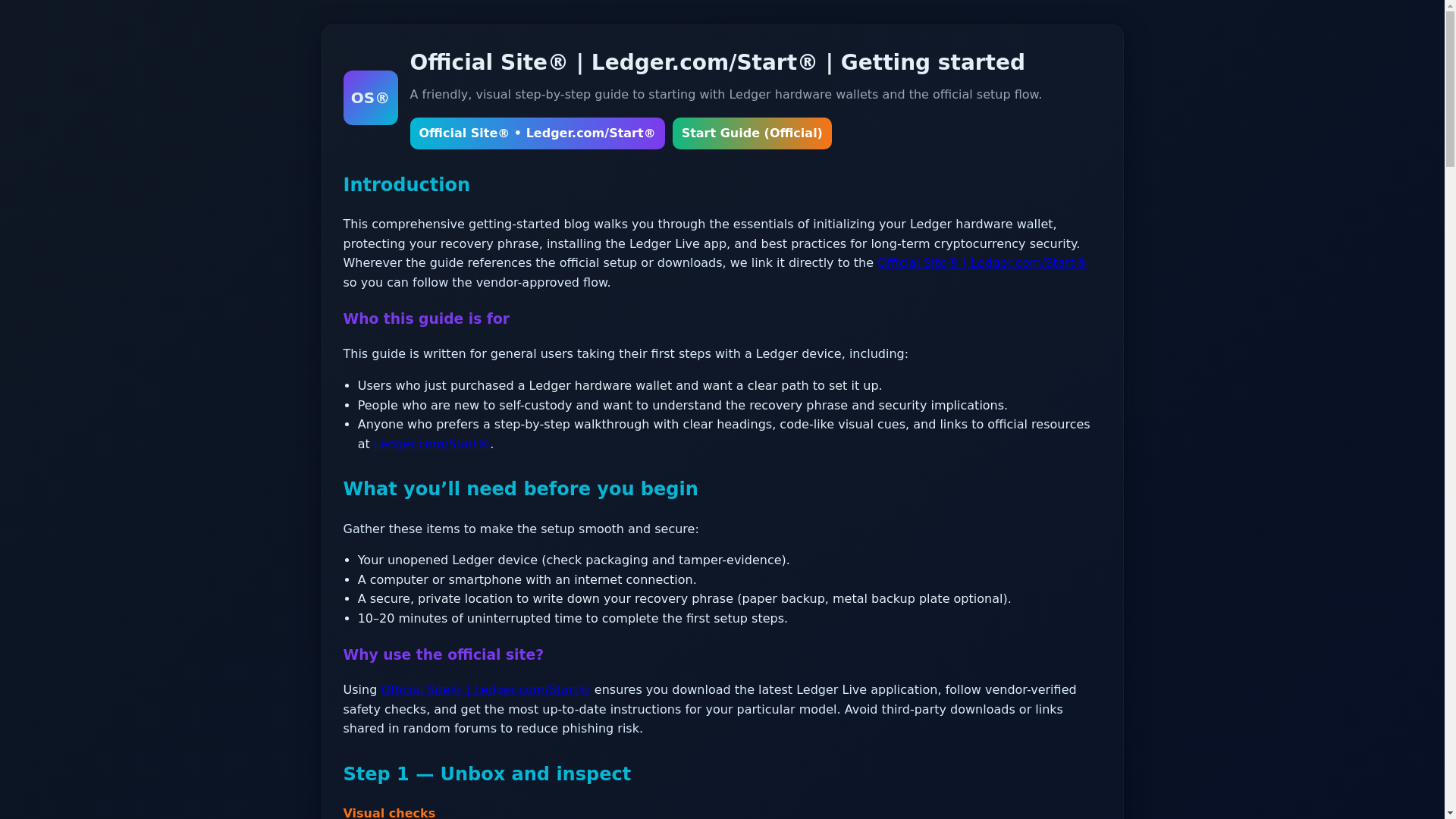 website screenshot of https://ledgrr-started.pages.dev/