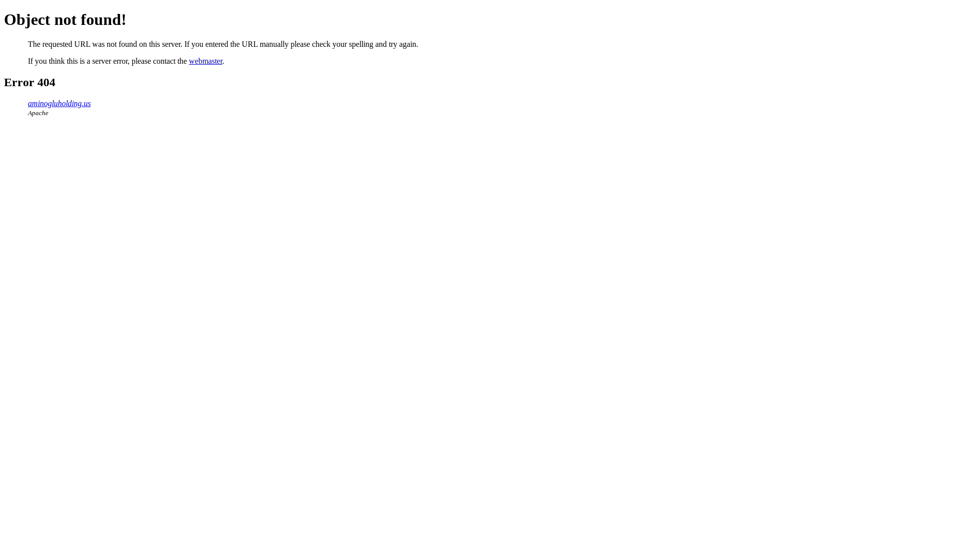 website screenshot of https://aminogluholding.us/