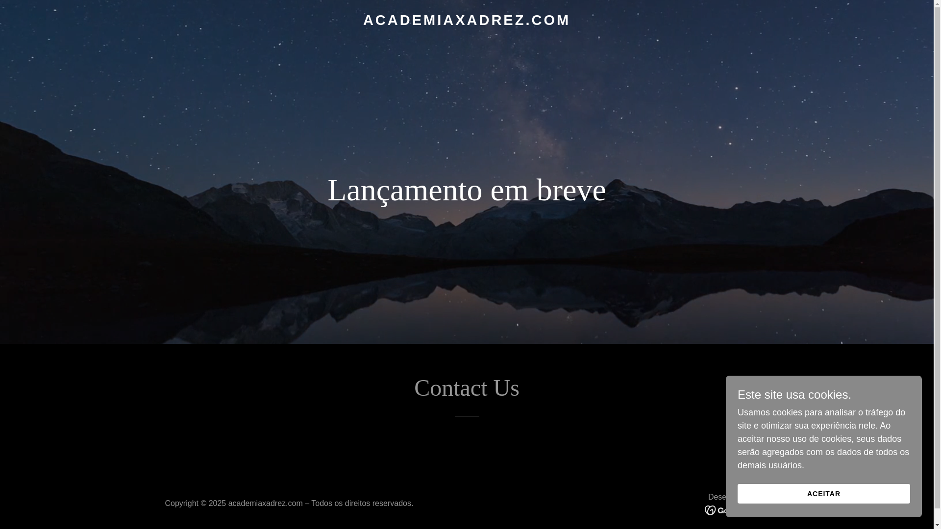 website screenshot of https://academiaxadrez.com/