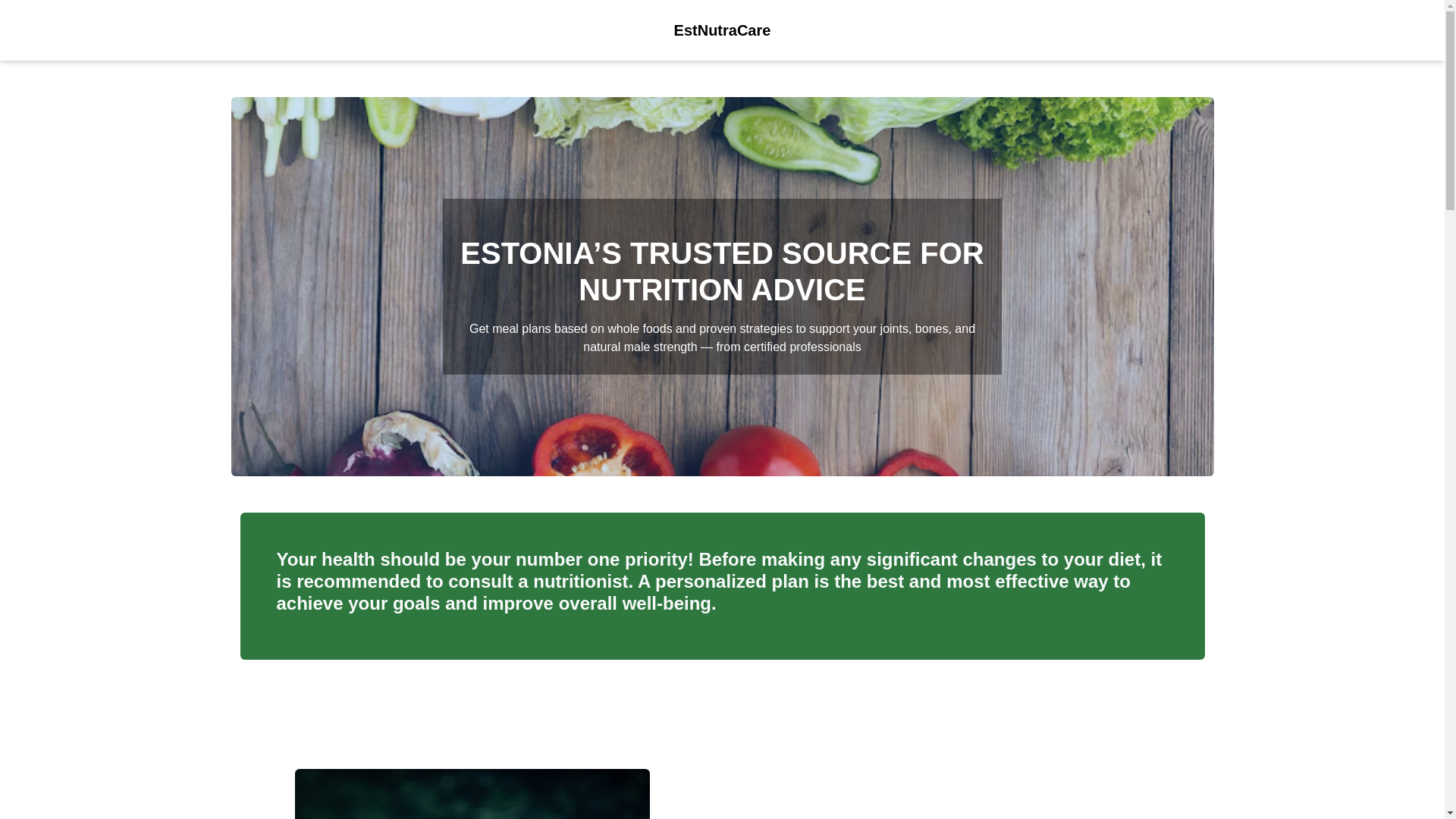 website screenshot of https://estnutracareplus.info/