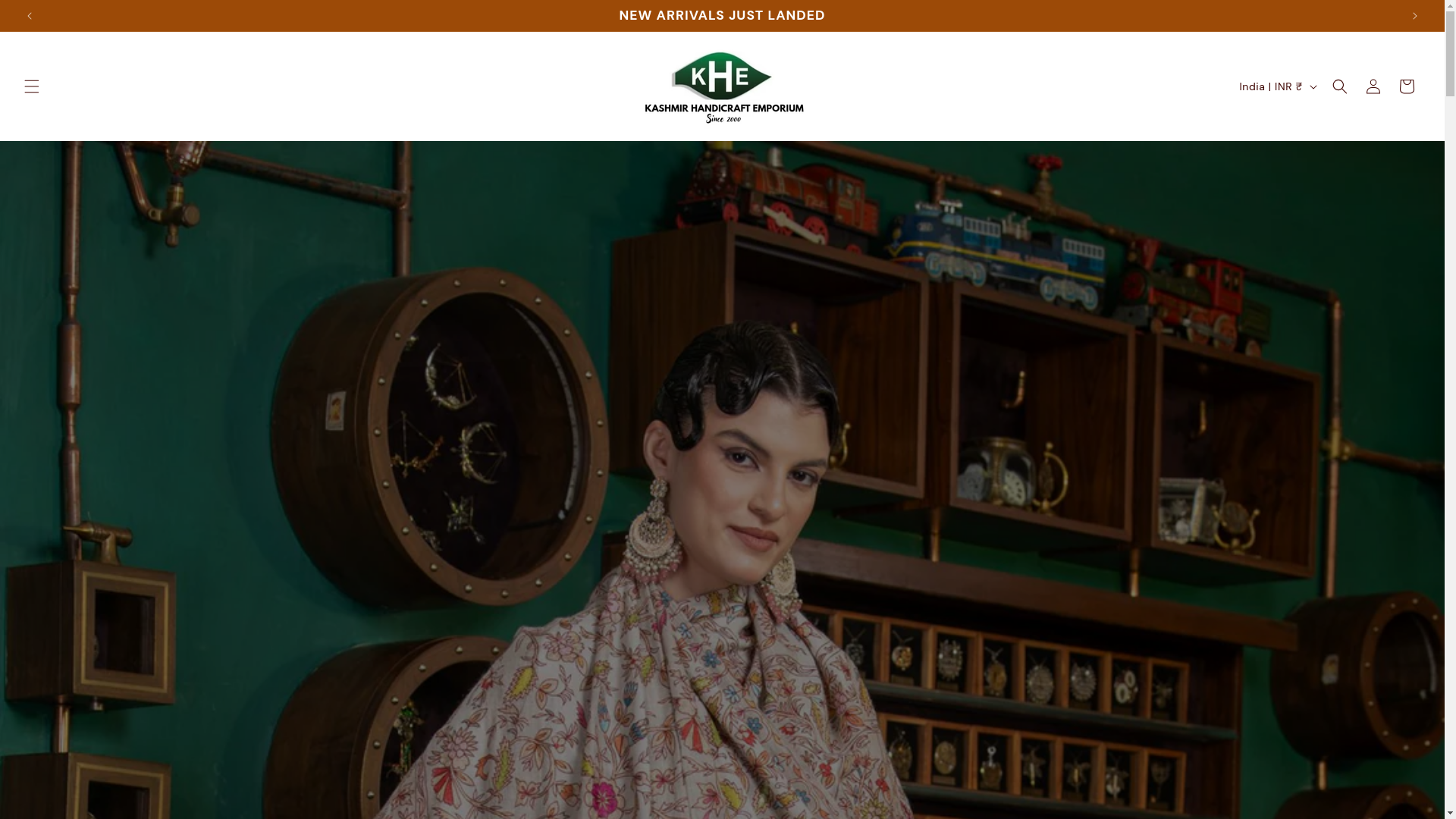 website screenshot of https://kashmirhandicraftemporium.com/