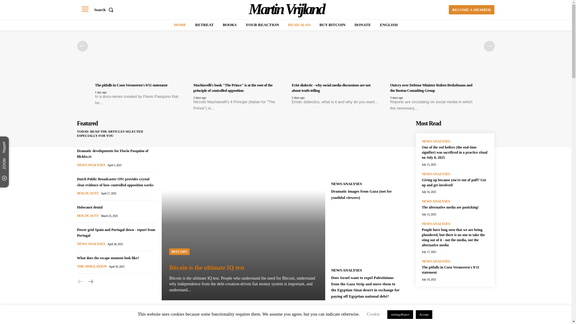 website screenshot of https://martinvrijland.tv/